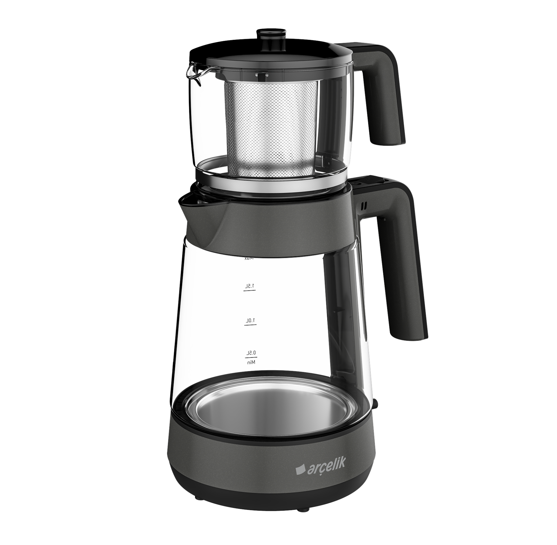 Arçelik CM 6587 G Resital XL 1900 W Cam Çay Makinesi