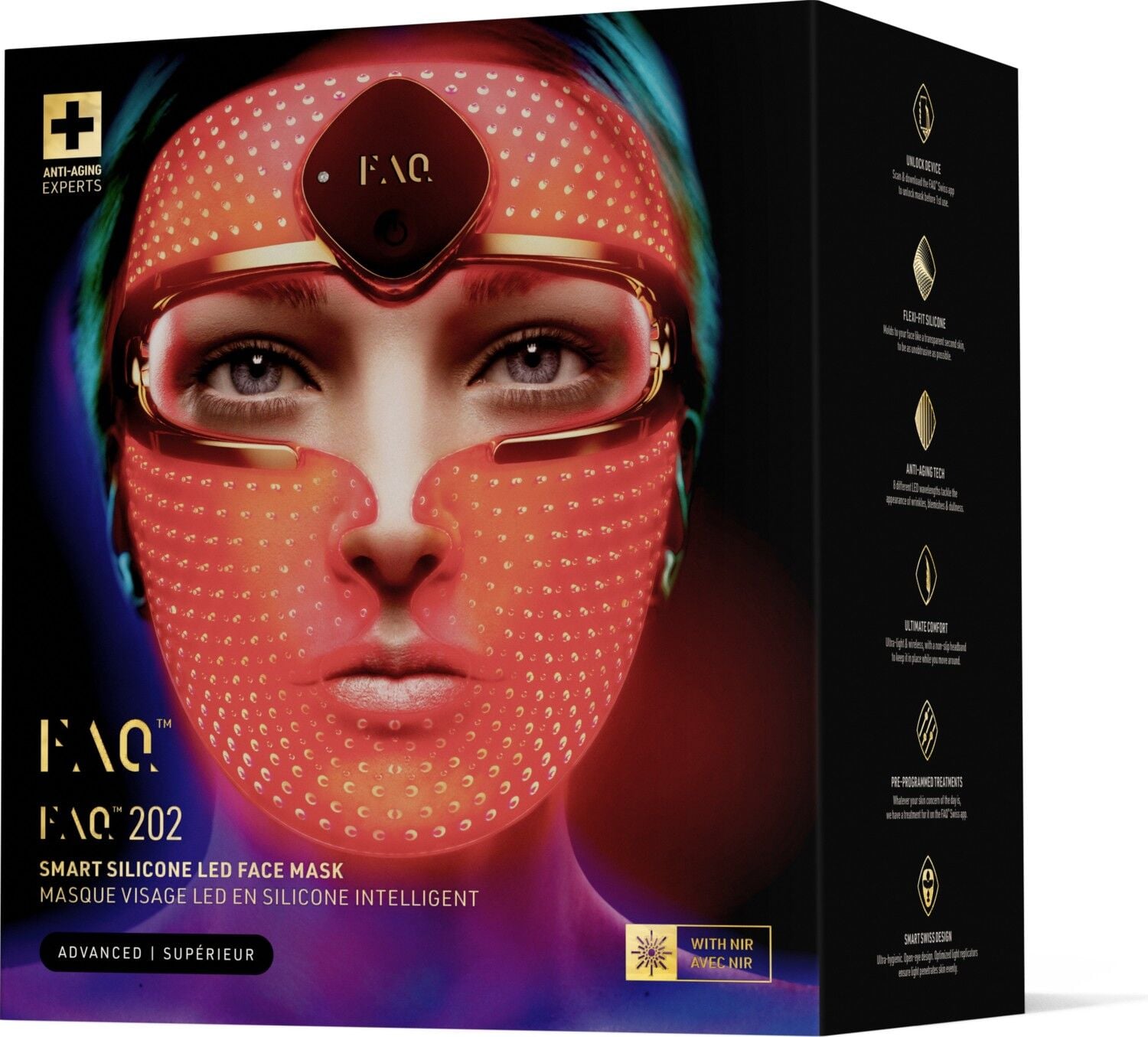 Foreo Faq™ 202 Silikon LED Yüz Maskesi Kırışıklık Giderici Özellikleriyle Ultra Hafif