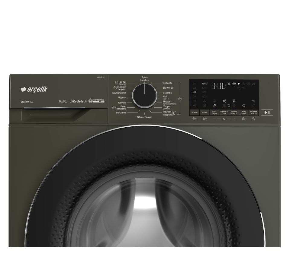 Arçelik 9120 MP OG Autodose 9 kg Çamaşır Makinesi