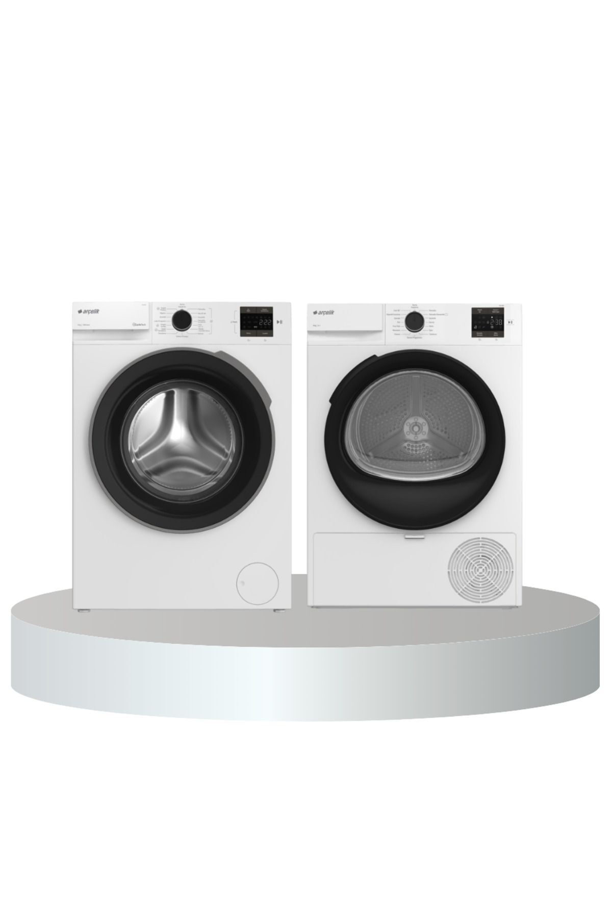 8 KG Çamaşır - Kurutma Makinesi Beyaz Set (8100 MX - 800 KMX)