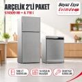 Arçelik 574509 MI 508 Lt Buzdolabı + A 710 i Bulaşık Makinesi Paketi