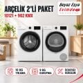 Arçelik 10121 10 Kg Çamaşır Makinesi + 902 KMX 9 Kg Kurutma Makinesi Paketi