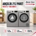 Arçelik 10121 S 10 Kg Çamaşır Makinesi + 902 KMX S 9 Kg Kurutma Makinesi Paketi
