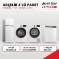 Arçelik 4'lü Paket 570508 MB Buzdolabı + 10121 Çamaşır + 902 KMX Kurutma + A 710 b Bulaşık