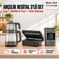 Arçelik Resital Grion 3'lü Kahvaltı Seti (Çay + Waffle & Tost + Türk Kahve Makinesi)