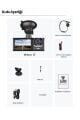 Mieco 1s Wifi / App /1920p Fhd/ 170° Ultra Geniş Açı/gece Görüş/ G-sensörü 3 Kameralı Araç Kamerası(2025)