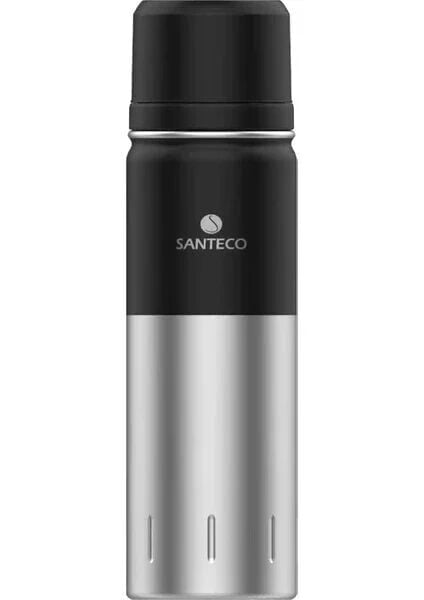 Santeco Kolima 1 lt Çelik Termos Siyah