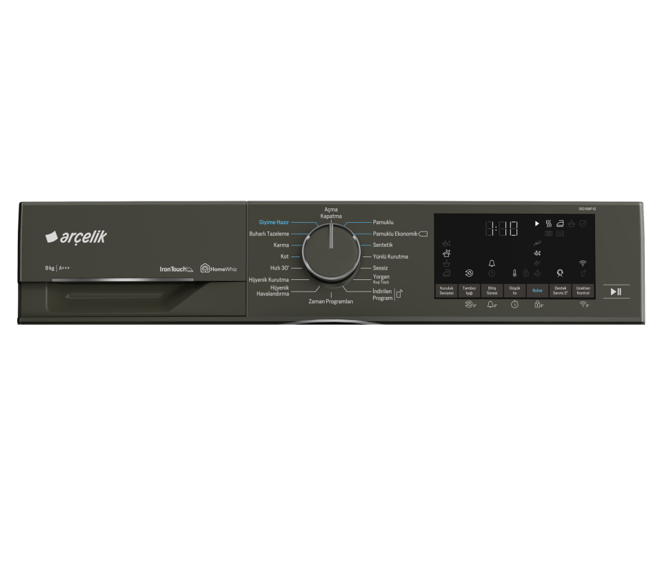 Arçelik 910 KMP IG Gri Kurutma Makinesi
