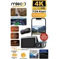 Mieco X18 Wifi /4k Uhd/ 170° Ultra Geniş Açı/ Adas/ G-Sensör / 3 Kameralı Araç Kamerası