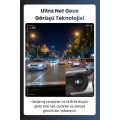 Mieco X18 Wifi /4k Uhd/ 170° Ultra Geniş Açı/ Adas/ G-Sensör / 3 Kameralı Araç Kamerası
