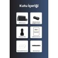 Mieco X18 Wifi /4k Uhd/ 170° Ultra Geniş Açı/ Adas/ G-Sensör / 3 Kameralı Araç Kamerası