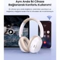 HiTune Max5cHibrit Aktif Gürültü Engelleyici Kablosuz Kulak Üstü Kulaklık, İpek Beyazı, 35758