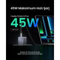 Ugreen Nexode Pro 45W Gan Hızlı Şarj Cihazı Qc Pd 2xusb-C Uzay Grisi