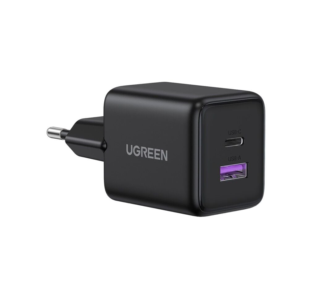 UGREEN 30W 2 Portlu Hızlı Şarj Cihazı Siyah