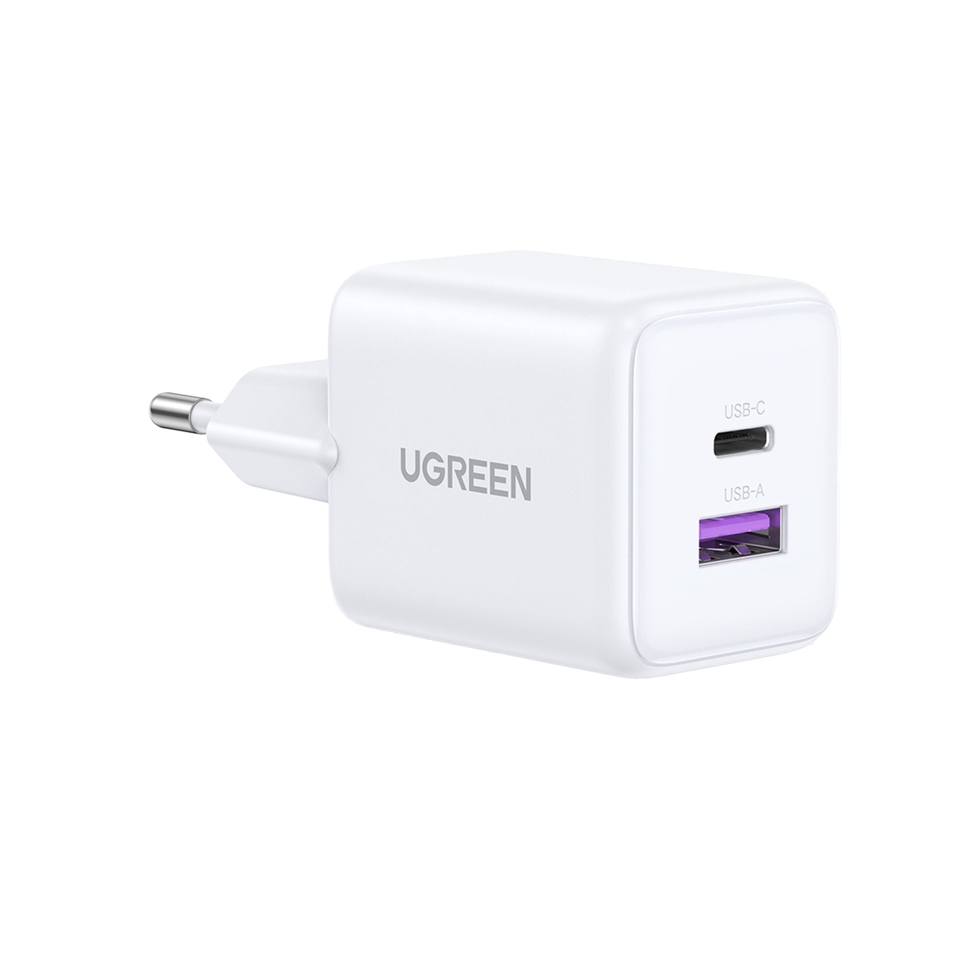UGREEN 30W 2 Portlu Hızlı Şarj Cihazı Beyaz