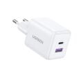 UGREEN 30W 2 Portlu Hızlı Şarj Cihazı Beyaz