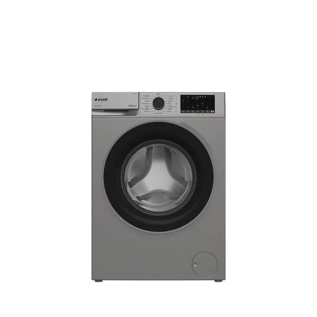 Arçelik 9120 DMXS 9 Kg Gri Çamaşır Makinesi