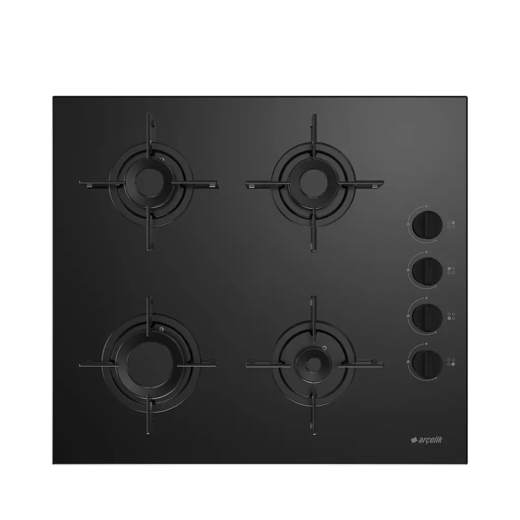 Arçelik Ocd T 601 Esr Gazlı Cam Tablalı Ankastre Ocak