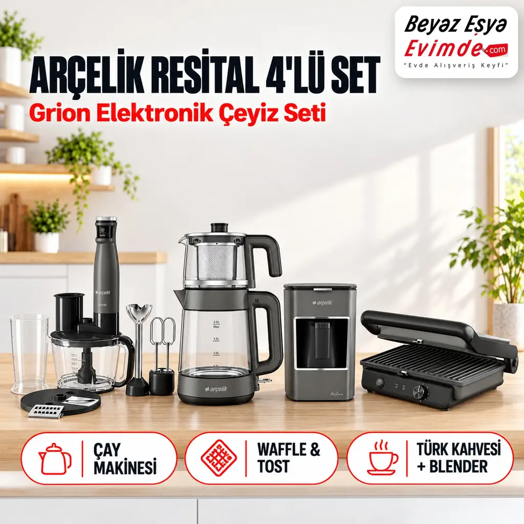 Arçelik Resital Grion 4'lü Elektronik Çeyiz Seti