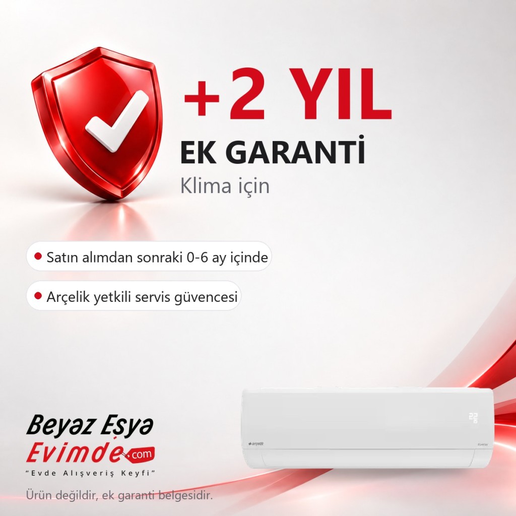 EK GARANTİ BELGESİ / 0-6 Ay Arası Klima +2 Yıl Ek Garanti Belgesi (Ürün Değildir Ek Garanti Belgesidir)