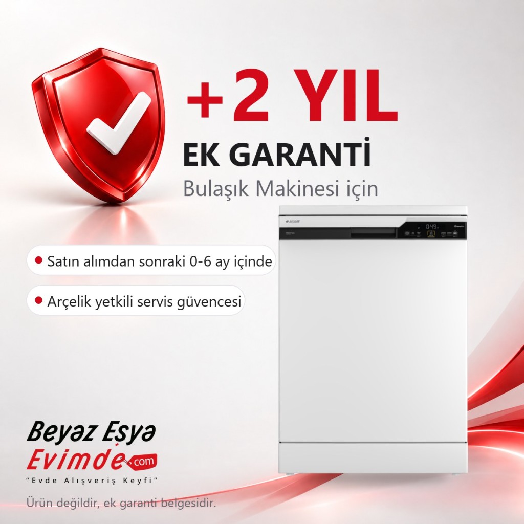 EK GARANTİ BELGESİ / 0-6 Ay İçerisinde Geçerli +2 Yil Ek Garanti Belgesi (Bulaşık Makinesi İçin Geçerli Ek Garanti Belgesi) (Ürün Değildir Ek Garanti Belgesidir)