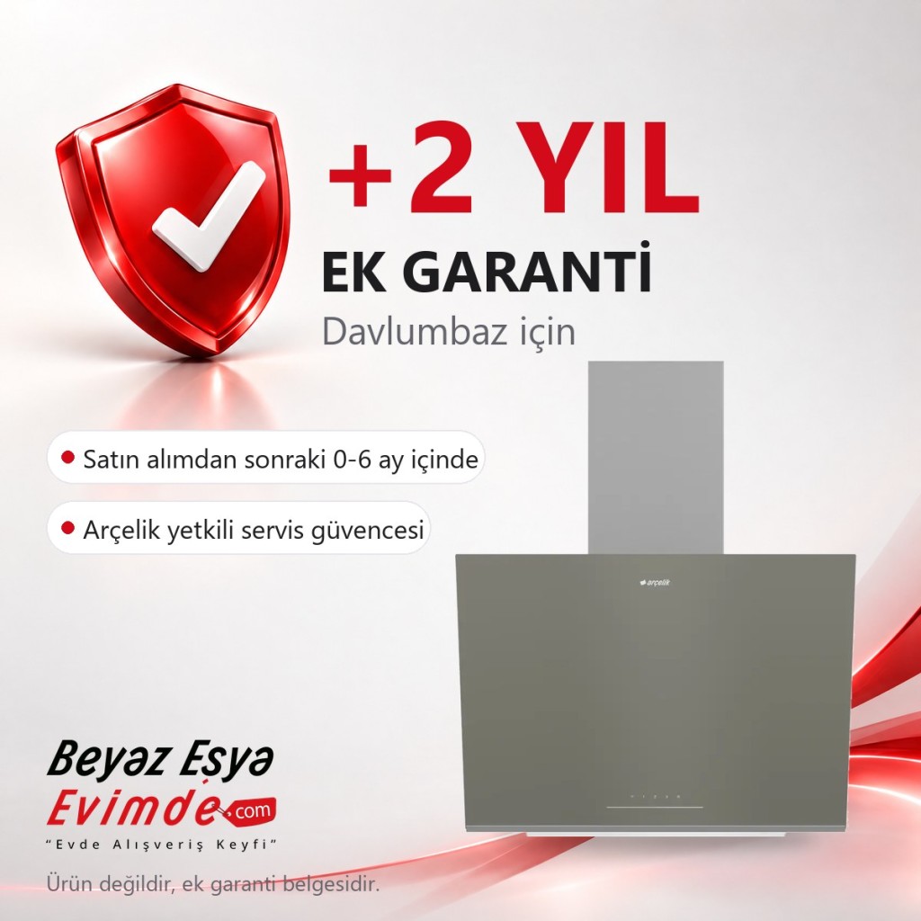 EK GARANTİ BELGESİ / 0-6 Ay İçerisinde Geçerli +2 Yil Ek Garanti Belgesi (Davlumbaz İçin Geçerli Ek Garanti Belgesi) (Ürün Değildir Ek Garanti Belgesidir)