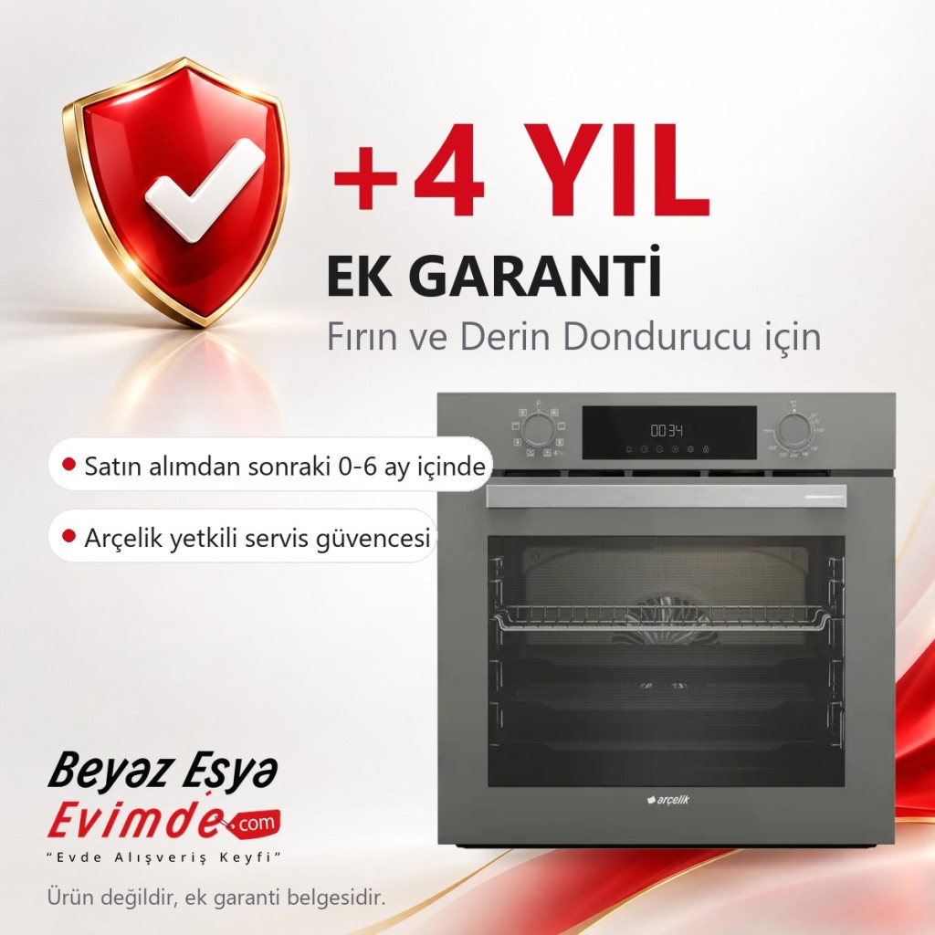 EK GARANTİ BELGESİ / 0-6 Ay İçerisinde Geçerli +4 Yil Ek Garanti Belgesi (Fırın, Derin Dondurucu İçin Geçerli Ek Garanti Belgesi) (Ürün Değildir Ek Garanti Belgesidir)